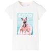 vidaXL T-shirt f&ouml;r barn ecru 140