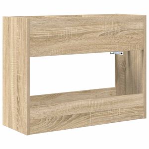 vidaXL F&ouml;rvaringskrok & St&auml;ll med lagring Sonoma-ek 65 x 24 x 50 cm