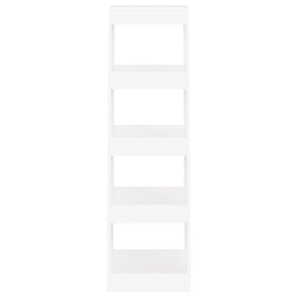 vidaXL Bokhylla/Rumsavdelare vit 40x30x135 cm