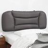 vidaXL Headboard Cushion "Hvar" Grey 100 cm Faux Leather