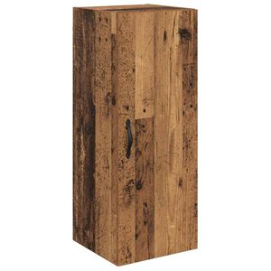 vidaXL V&auml;ggsk&aring;p Gammalt tr&auml; 34,5 x 34 x 90 cm Konstruerat tr&auml;