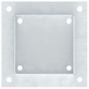 vidaXL Stolpbaser fyrkantiga 12 st silver 121x121 mm galvaniserat stål