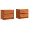 vidaXL S&auml;ngbord 2 st Vaxbrun 40 x 30.5 x 35.5 cm Furutr&auml;
