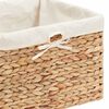 vidaXL F&ouml;rvaringskorgar 3 pcs Naturf&auml;rg 35 x 30 x 25 cm Vattenhyacint