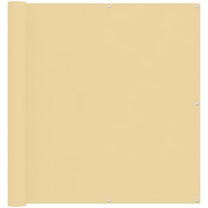 vidaXL Balkong Sk&auml;rm Sand 110 x 500 cm Oxford Tyg