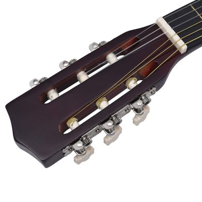 vidaXL Gitarr för nybörjare med fodral klassisk 3/4 36"