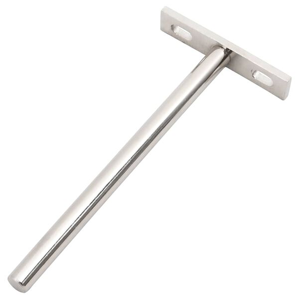 vidaXL Konsoler för flytande hyllplan 12st osynlig Ø10x150 mm kolstål