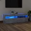 vidaXL TV-b&auml;nk med LED-belysning betonggr&aring; 120x35x40 cm