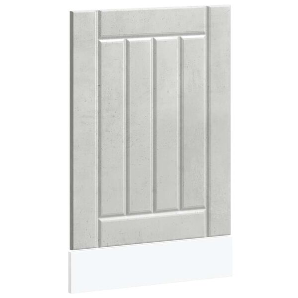 vidaXL Diskmaskinspanel Lucca betonggr&aring; konstruerat tr&auml;