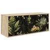 vidaXL V&auml;ggmonterad TV-sk&aring;p RHENEN 102 x 33 x 40 cm Sonoma-ek
