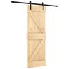 vidaXL Skjutd&ouml;rr 70 x 210 cm Massiv furutr&auml;d&ouml;rr (obehandlad)