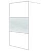vidaXL Duschv&auml;gg vit 115x195 cm klart ESG-glas