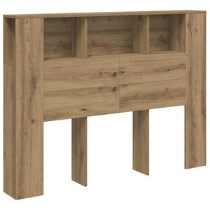 vidaXL S&auml;nggavelsk&aring;p hantverksm&auml;ssig ek 140x18,5x102,5 cm konstruerat tr&auml;