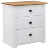 vidaXL S&auml;ngbord vit 46x40x57 cm furu panama