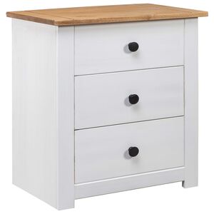 vidaXL S&auml;ngbord vit 46x40x57 cm furu panama