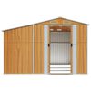 vidaXL Tr&auml;dg&aring;rdsskjul ljusbrun 277x365,5x179 cm galvaniserat st&aring;l