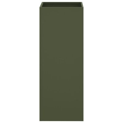 vidaXL Odlingslåda olivgrön 32x29x75 cm kallvalsat stål