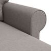 vidaXL Soffa 160cm Taupe Metall