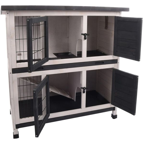 FLAMINGO Kaninbur Combi rustik 100x50x102cm