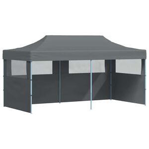 vidaXL Pop-Up hopf&auml;llbart partyt&auml;lt med sidov&auml;ggar 3x6 m antracit