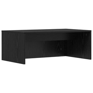 vidaXL V&auml;ggmonterat skrivbord Svart Ek Konstruerat tr&auml; 80 x 45 x 30 cm