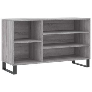 vidaXL Skosk&aring;p gr&aring; sonoma 102x36x60 cm konstruerat tr&auml;