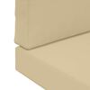 vidaXL Utomhus Soffa Kudde 2 pcs Beige Polyester