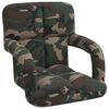 vidaXL Justerbar golvstol Reclining Arm&eacute;gr&ouml;n 58 x 62 x 58 cm Tyg