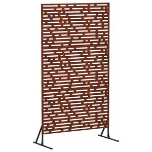 vidaXL Avsk&auml;rmningssk&auml;rm 100 x 50 x 180 cm V&auml;derbest&auml;ndig st&aring;l Rostig
