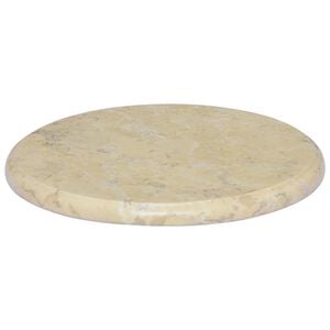 vidaXL Bordsskiva gr&auml;ddvit &Oslash;40x2,5 cm marmor