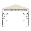 vidaXL Paviljong med myggnät 3x3x2,73 m gräddvit 180 g/m²