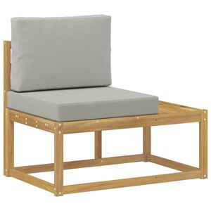 vidaXL Modulsoffa utomhus Vit 91 x 63 x 73 cm Massivt Akaciatr&auml;