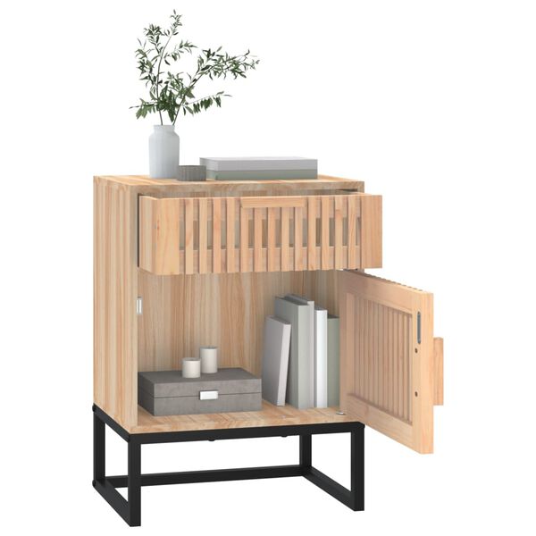 vidaXL Sängbord 40x30x55,5 cm konstruerat trä&järn