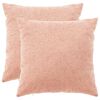 vidaXL Kudd&ouml;verdrag 2 st HEERLEN Rosa 55 x 55 cm Boucl&eacute;