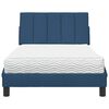 vidaXL Bed with Mattress "Hanko" Blue 100x200 cm Fabric