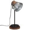vidaXL Skrivbordslampa 25 W vintage silver 17x17x50 cm E27