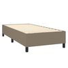 vidaXL Boxspring-s&auml;ngram taupe 100x200 cm tyg