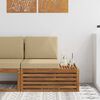 vidaXL Utomhus modulsoffa Naturf&auml;rg 91 x 63 x 73 cm Massivt Akaciatr&auml;