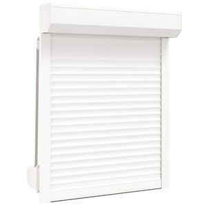 vidaXL Rulljalusi Vit 70 x 100 cm Aluminium och polyuretan