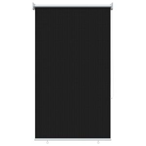 vidaXL Utomhus Rullgardin 90% UV Block Svart 80 x 230 cm HDPE