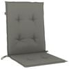 vidaXL Stolsdynor lågt ryggstöd 6 st melerad mörkgrå 100x50x4 cm tyg