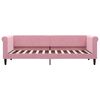 vidaXL Dagbädd utdragbar rosa 80x200 cm sammet
