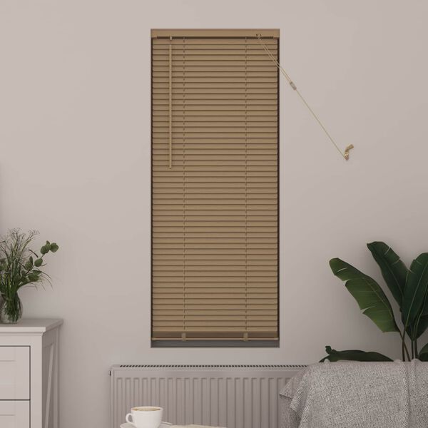 vidaXL Persienn Justerbar Ljusbrun med M&ouml;nster 150 x 50 cm PVC