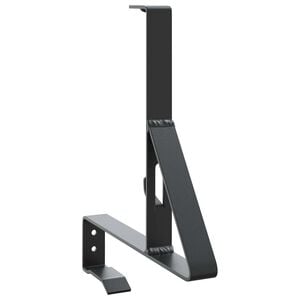 vidaXL Sn&ouml;skyddsst&ouml;d Svart 29,5 x 3 x 34,5 cm St&aring;l