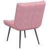 vidaXL Vilstol rosa 64x74x84 cm sammet