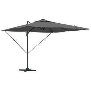 vidaXL Parasoll Antracit 286 x 284 x 270 cm Aluminium och Polyester