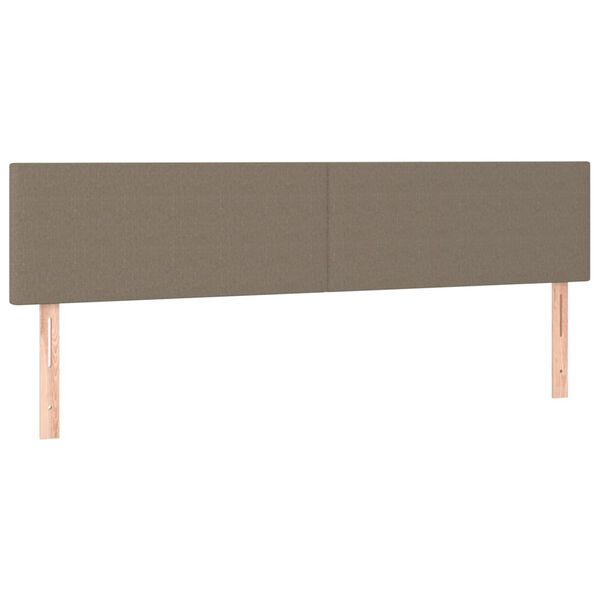 vidaXL Huvudgavlar 2 st taupe 80x5x78/88 cm tyg