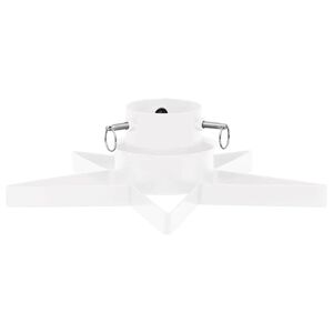 vidaXL Julgransfot vit 47x47x13,5 cm