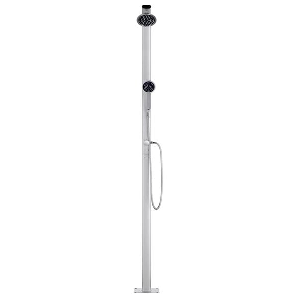 vidaXL Trädgårdsdusch 215 cm aluminium