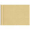 vidaXL Balkongsk&auml;rm sand 75x300 cm 100% polyester oxford